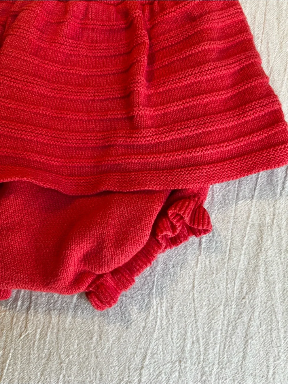 Janie and Jack Pink Cotton Eyelet Knit Bubble Romper Straps Girls 3-6mo